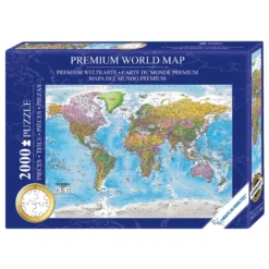 Weltkarte Puzzle 2000 Teile MAPS IN MINUTES