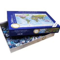 Weltkarte Puzzle 2000 Teile MAPS IN MINUTES