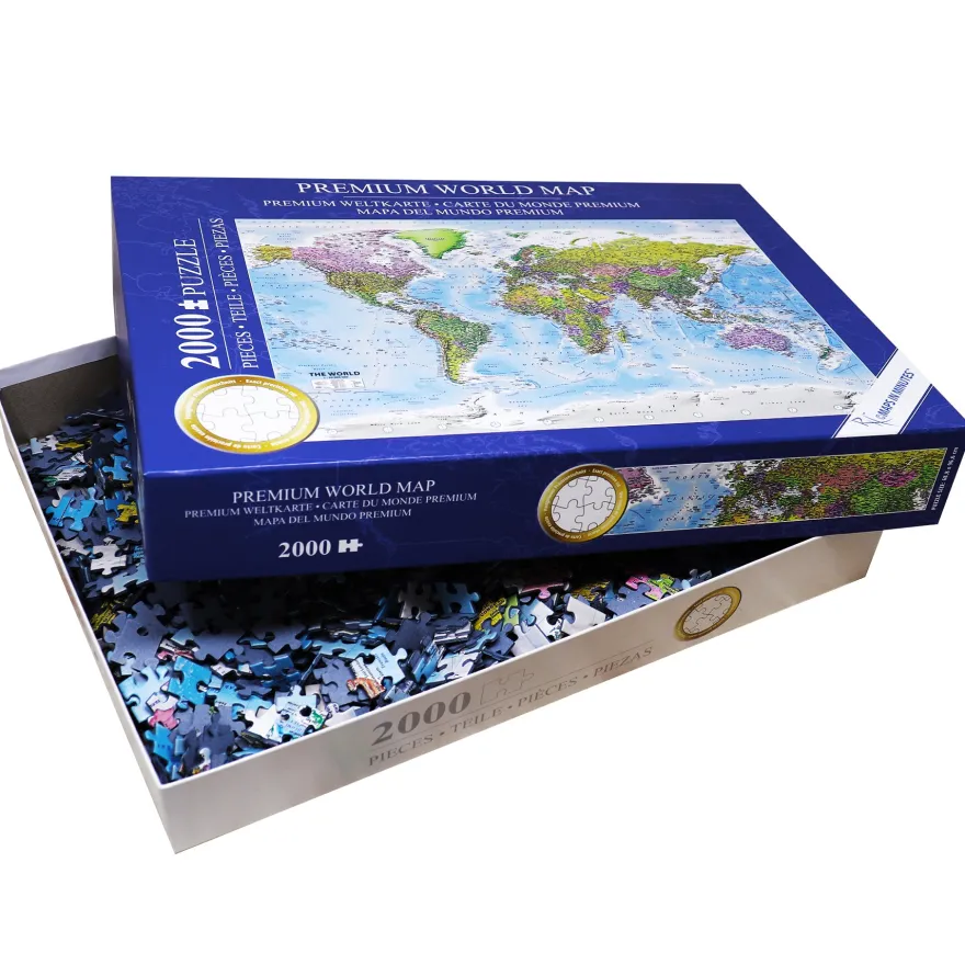 Weltkarte Puzzle 2000 Teile MAPS IN MINUTES