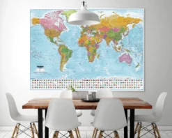Weltkarte XXL Poster Flaggen 2023 - MAPS IN MINUTES™