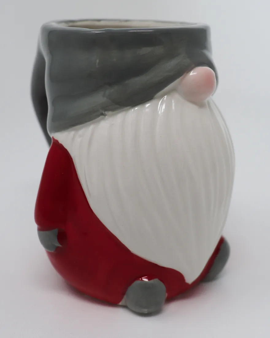 Wichtel Tasse 3D Rot Grau Weiß