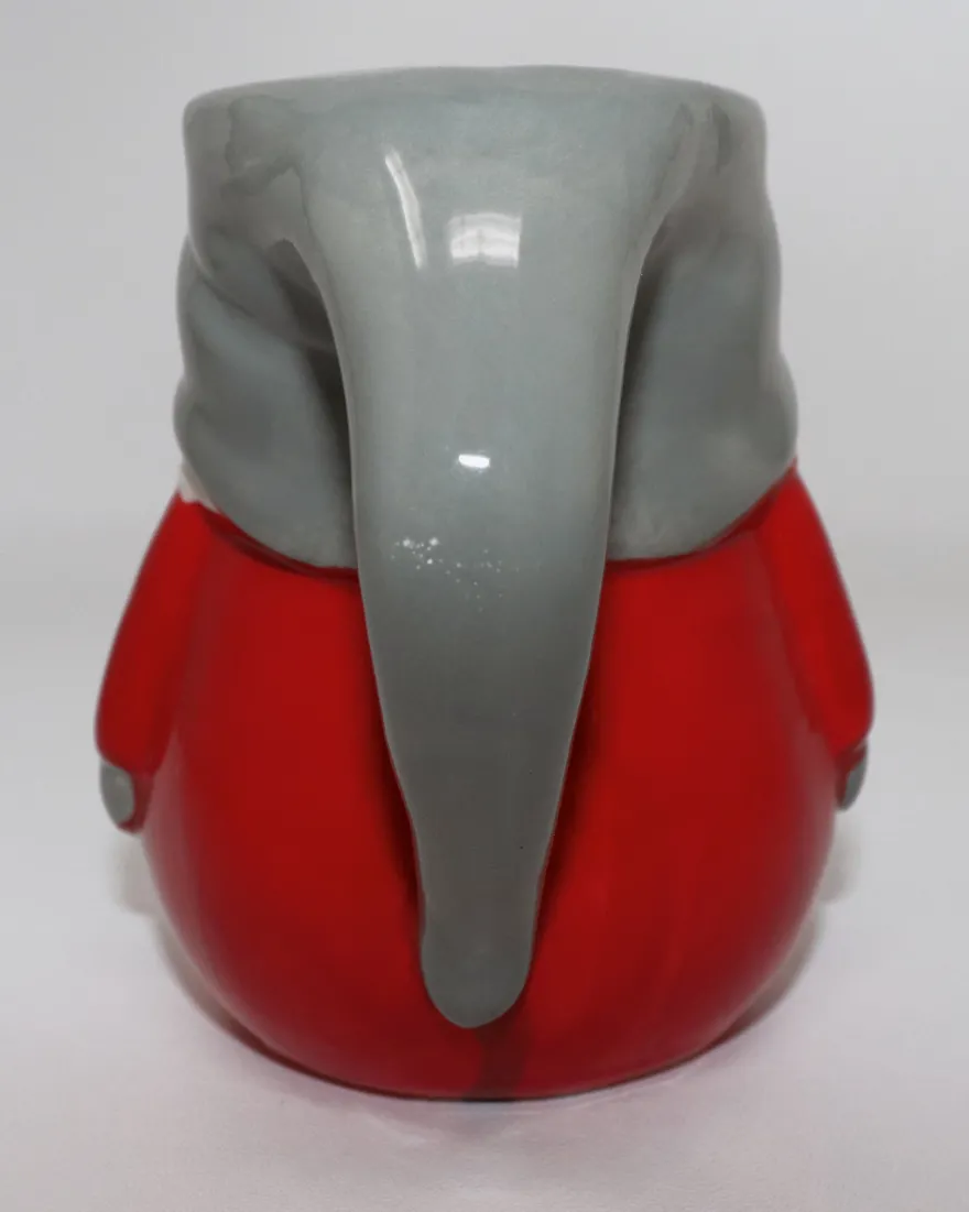 Wichtel Tasse 3D Rot Grau Weiß