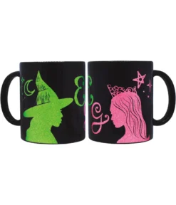 Wicked Tasse mit Glitzer - Glinda & Elphaba - beidseitig bedruckt - Füllmenge 320 ml
