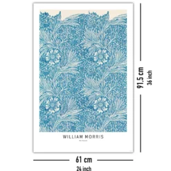 William Morris Poster Blue Marigold