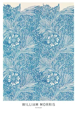 William Morris Poster Blue Marigold