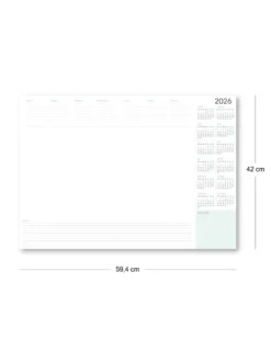 Wochenplaner Unterlage 2026 aus Papier, zum Abreißen