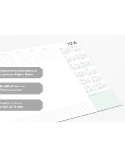 Wochenplaner Unterlage 2026 aus Papier, zum Abreißen