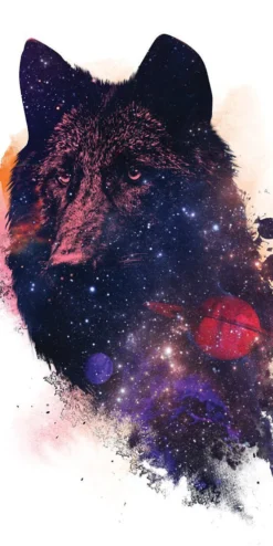 Wolf Universe Kunstdruck Robert Farkas