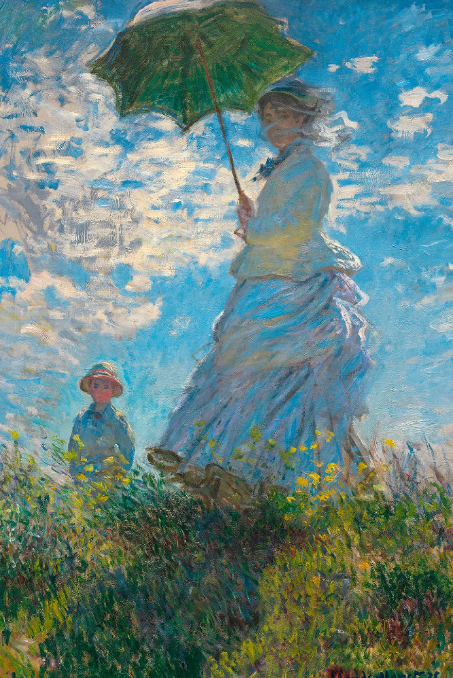 Woman With a Parasol Poster Madame Monet and Her Son