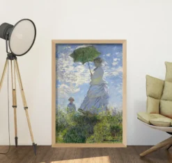 Woman With a Parasol Poster Madame Monet and Her Son