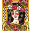 Woman With Snails Kunstdruck D_Psychedelic, Threadless