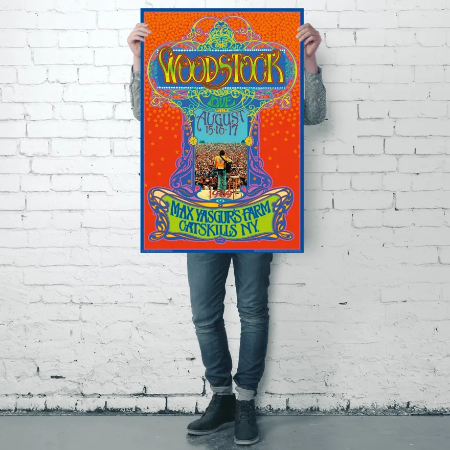 Woodstock Poster Max Yasgurs Farm