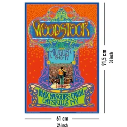 Woodstock Poster Max Yasgurs Farm
