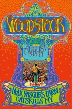 Woodstock Poster Max Yasgurs Farm