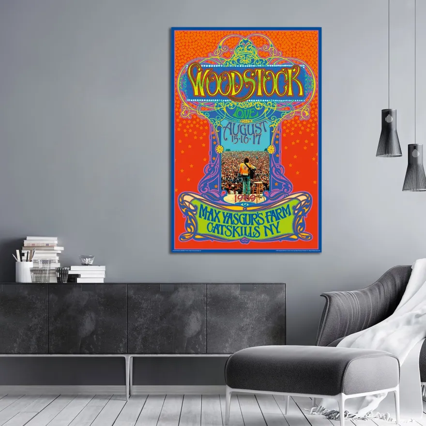 Woodstock Poster Max Yasgurs Farm