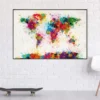 World Map Paint Drop Poster Michael Tompsett Weltkarte