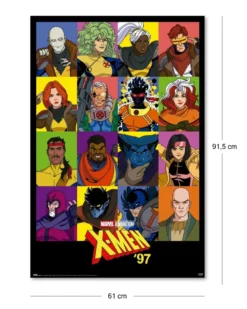 X-Men Comics Poster '97 | Comic Serien Staffel 2 Plakat von 1997 | 61x91,5 cm
