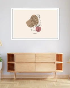 XXL Posterrahmen 100 x 150 cm Holzdekor weiß