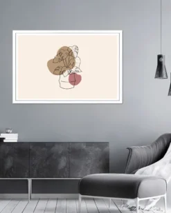 XXL Posterrahmen 100 x 150 cm Holzdekor weiß