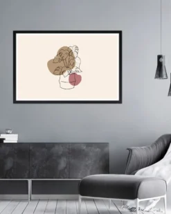 XXL Posterrahmen 100 x 150 cm Holzdekor schwarz