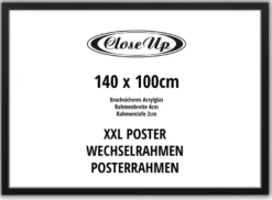 XXL Posterrahmen 100 x 140 cm schwarz