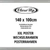 XXL Posterrahmen 100 x 140 cm silber