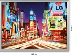 XXL Posterrahmen 100 x 140 cm silber