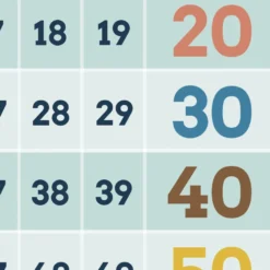 Zahlen von 1-100 Poster Lehrposter für Kinder