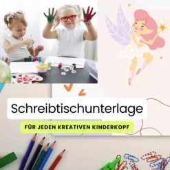 Zauberfee und Einhorn Schreibtischunterlage