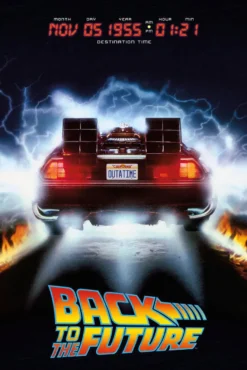 Zurück in die Zukunft Poster Delorean
